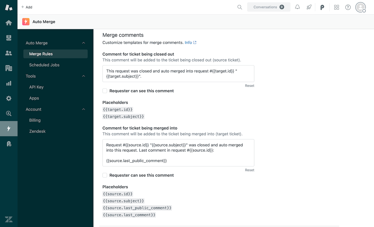 Merge comments